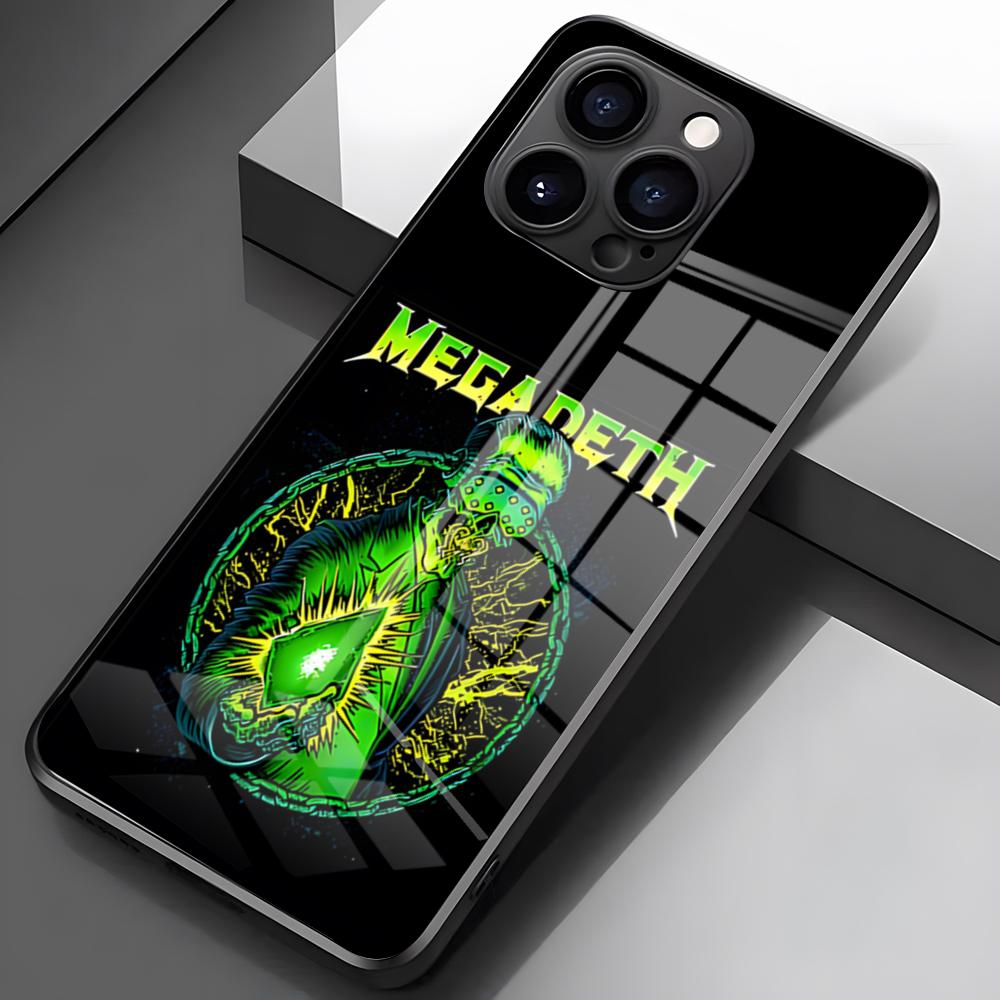 

M-MegadethS Rust In Peace Phone Case For IPhone 17 Pro Max 16 15 14 Pro Max 13 11 X Xs Xr 8 7Plus Glass Cover iPhone 14