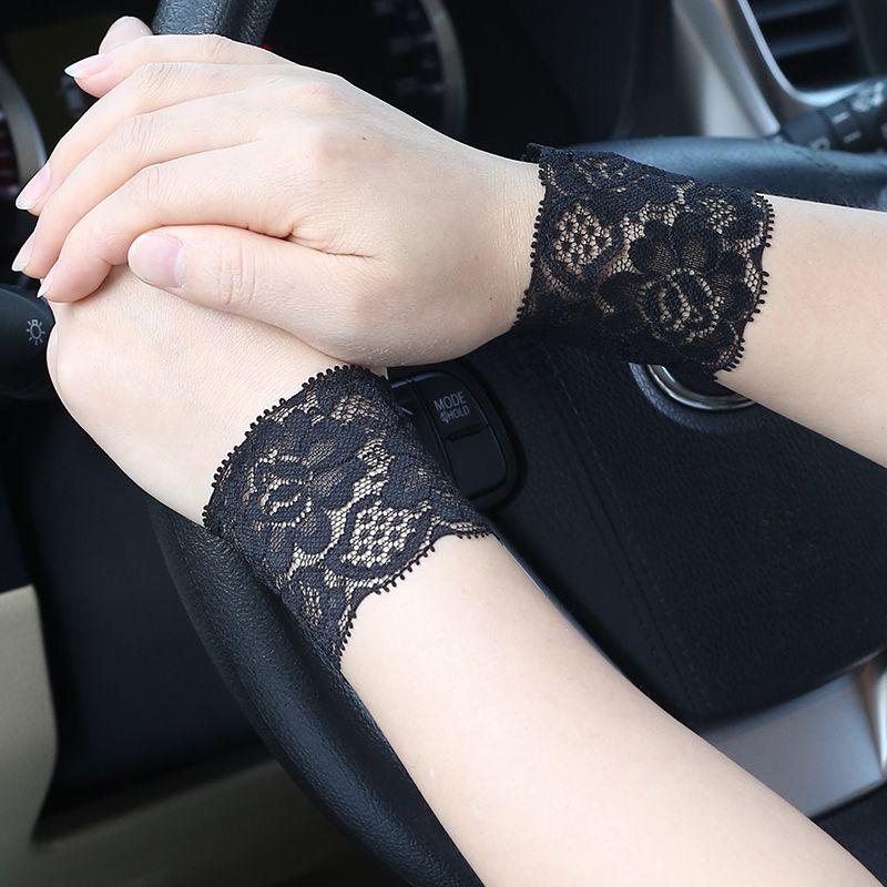 Scar Covering Tattoo Tattoo Sun Protection Female Lace Lace Wristband Decorative Cuff Thin Short Driving High Elastic Wristband