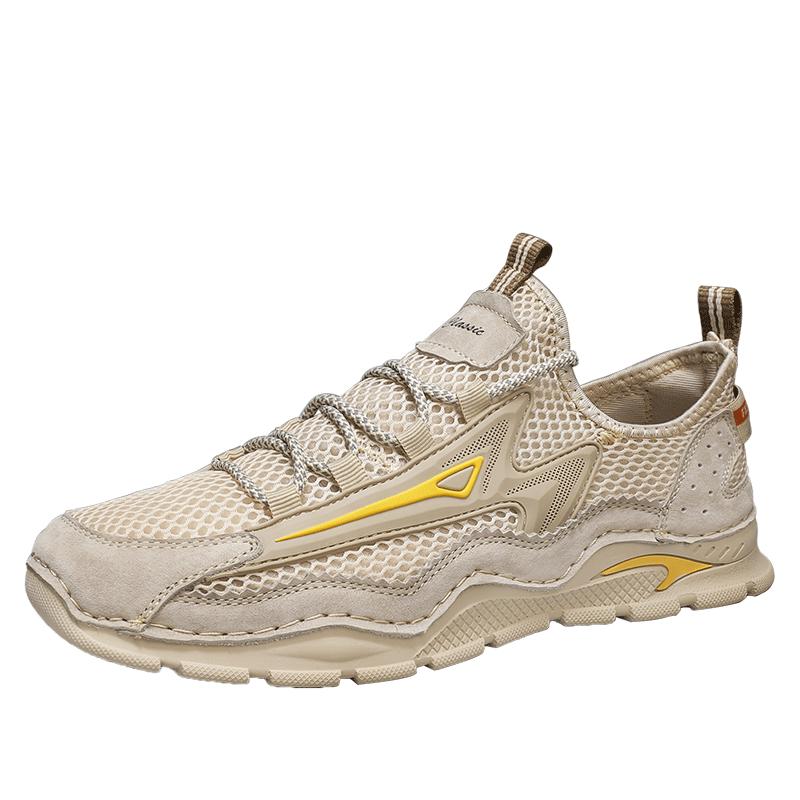 Fashion Outdoor Mesh Men Sneakers Slip On Men Loafers Breathable Summer Casual Shoes For Men Lightweight Camping Hiking Shoes