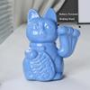 5,9 Zoll große Glückskatze aus Keramik mit winkendem Arm, Maneki Neko, winkende Katze für Glück, Reichtum und Wohlstand, Dekoration, Fengshui-Ornament