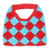 Marni Letter Patch Geometric Pattern Design Acrylic Tote Bag Kids bags Red Blue M00995M00RP0M430