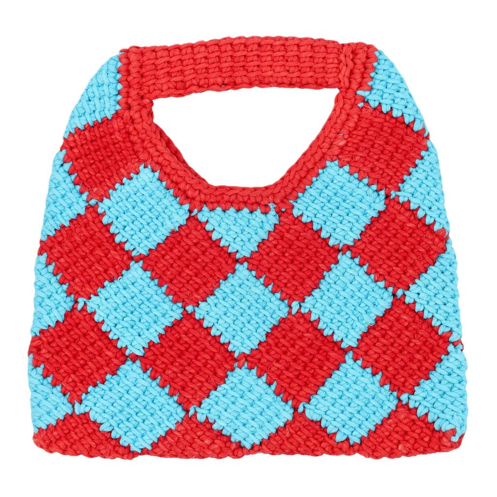Marni Letter Patch Geometric Pattern Design Acrylic Tote Bag Kids bags Red Blue M00995M00RP0M430