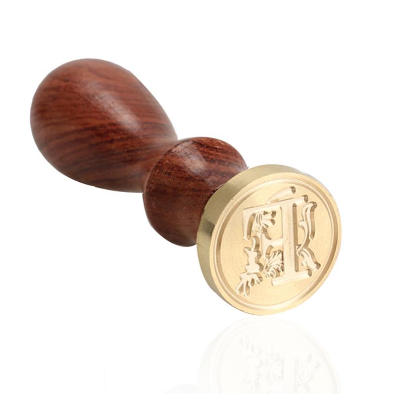 Vintage Wax Seal Stamp Classic A-Z Retro Seals Wooden Stamps Alphabet Craft 26 Letter Sealing Wax Home Decor Dropshipping