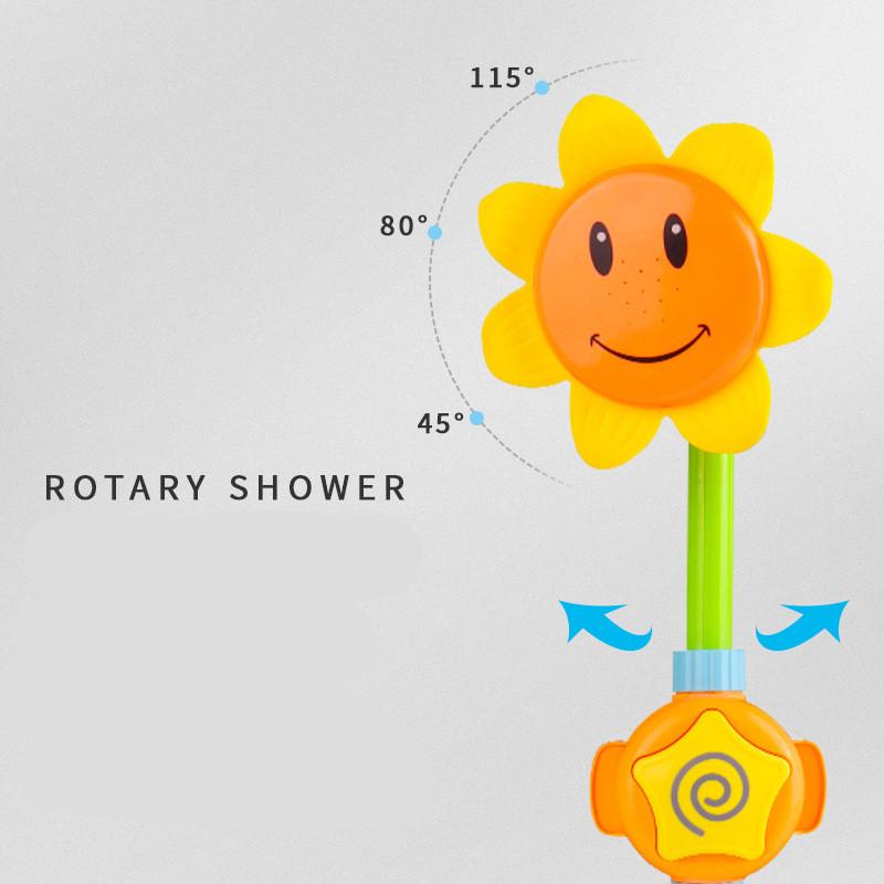 Kunststoff Sonnenblume Baby Badewasser Spielzeug Spray Spielzeug Bad Taucher Wasser Dusche Wasserhahn Kinder Badezimmer Spielzeug