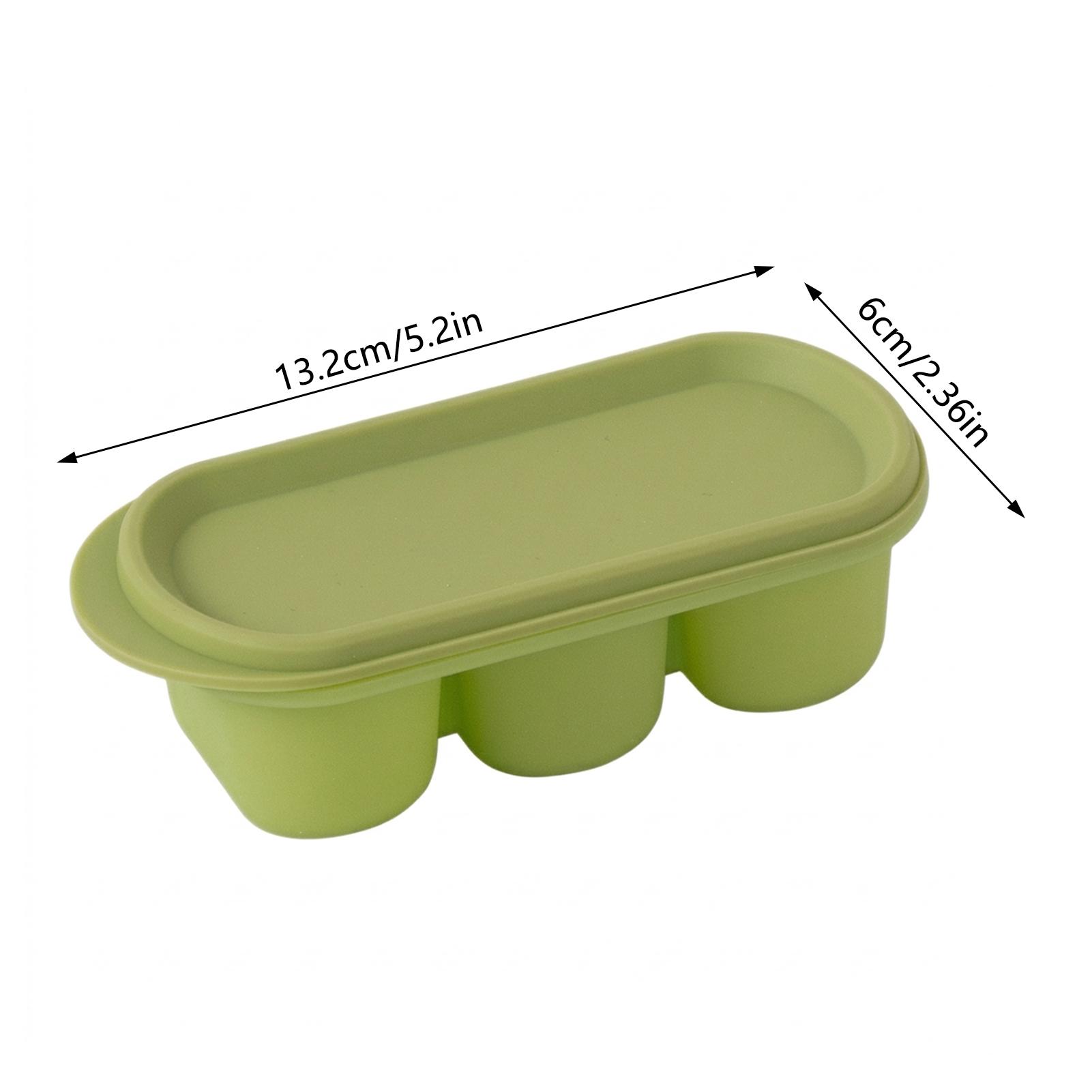 Silicone Mini Ice-Cube Mold Press Release Household Freezer Ice Tray Green зелёный