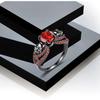 Gothic Style Ring Inlaid Shining zirconia Dark Skull Design On The Band Multi Colors And Sizes To Choose Halloween