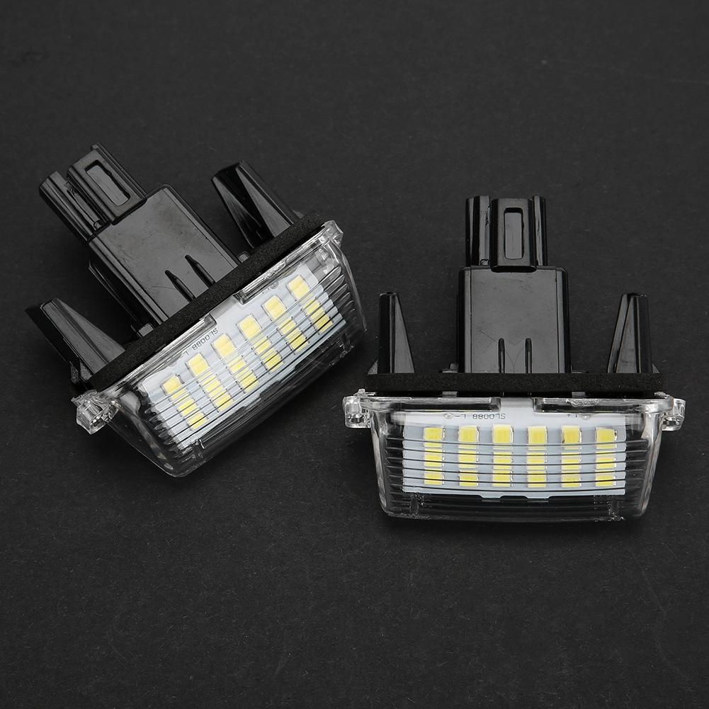 1 Pair LED Number License Plate Light Lamp Fit for Toyota Corolla 2014