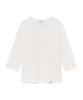 THE COLDEST MOMENT (W) Tcm Henley Neck Three-Quarter Sleeve (White)