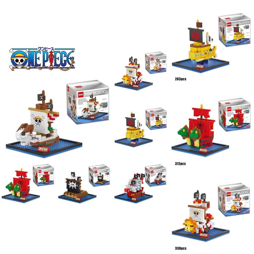 One Piece Pirate Boat Building Block Toy Mini Figure Collection Gift For Kids