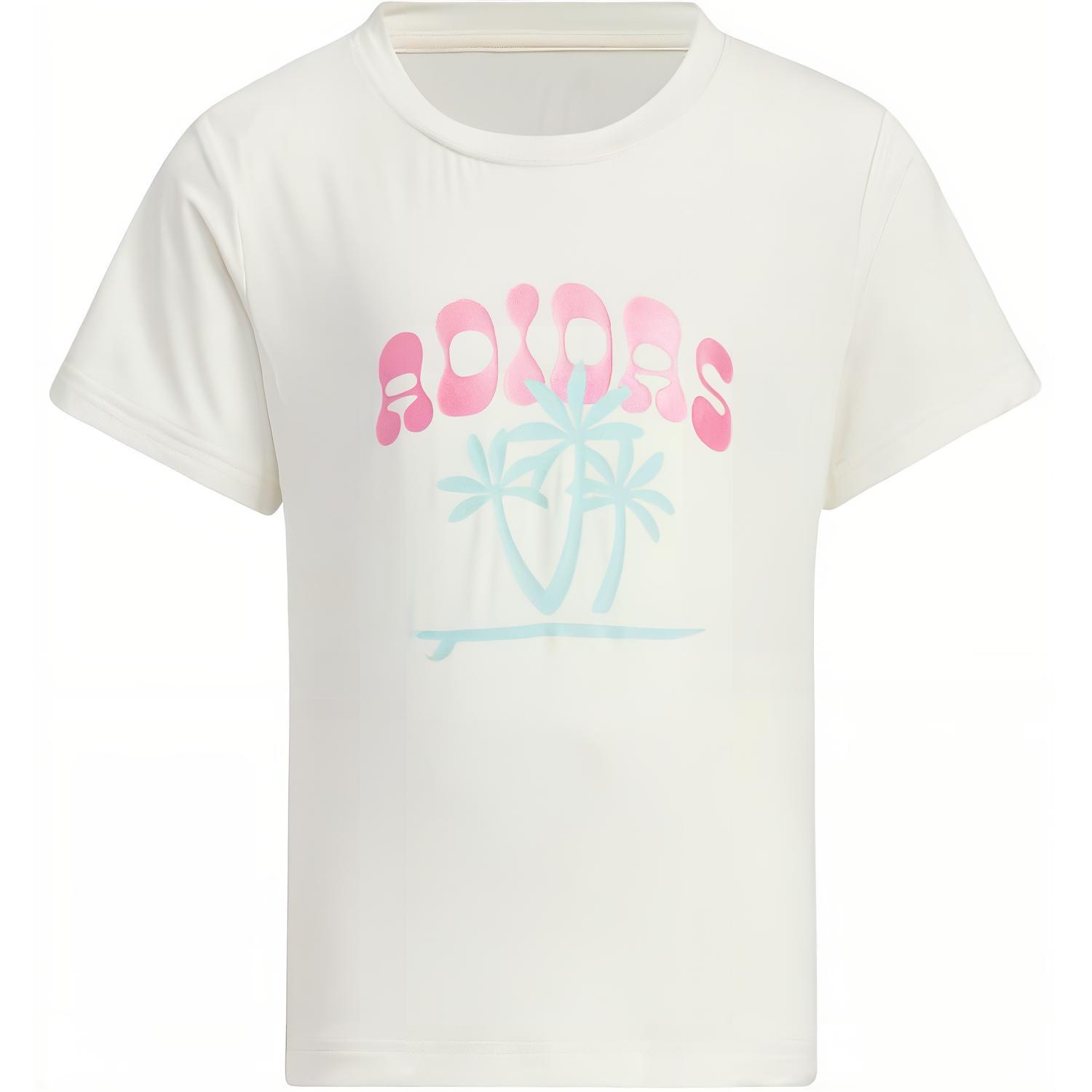 Adidas T Shirt Jade White Kids  IT1815 122