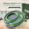 Foldable Round Vegetable & Fruit Washing Basket with Drain