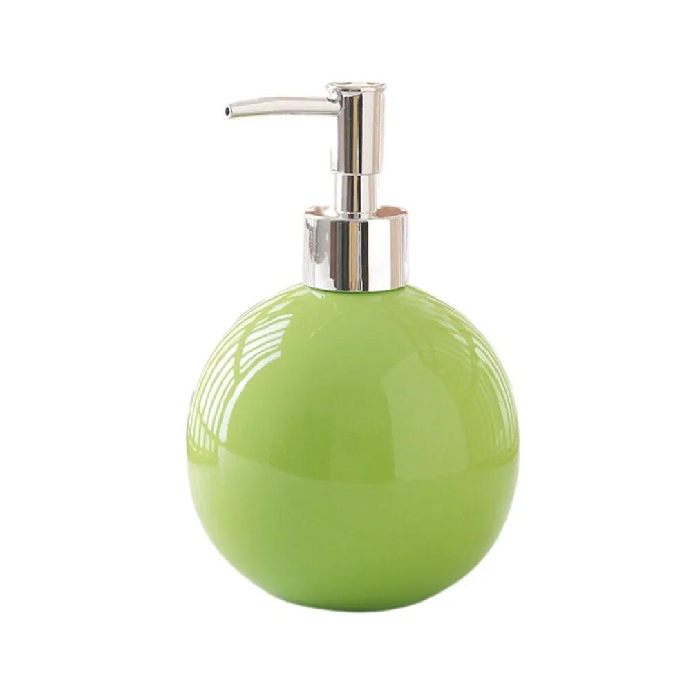 Portable Ceramic Hand Soap Bottle Refillable Reusable Hand Sanitizer Dispenser Round Leakproof Liquid Soap Container Bathroom
