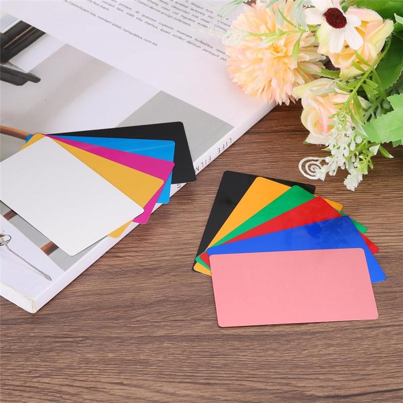 M-Modern-150Pcs Metal Business Card Blanks,1/64In Thick 3.4 X 2In Aluminum Laser Engraving Material For DIY Business Cards