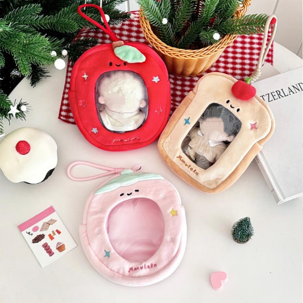 Transparent Doll Display Bag Transparent Dustproof Doll Bag Kawaii Doll Pouch Plush For Outdoor Carry Travel Collection Display