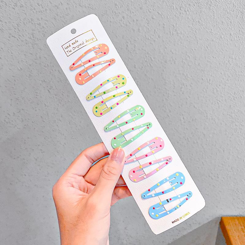 Dernier Ensemble d'Épingles à Cheveux Métalliques Géométriques Étoile Petites Filles Bébés Enfants Accessoires Barrettes Pince à Cheveux Coiffure