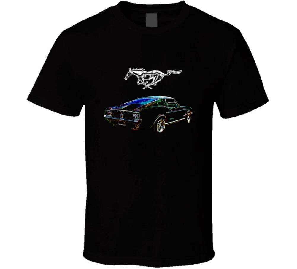 67 Mustang Fastback Rear View Classic Musclecar Gift T Shirt S