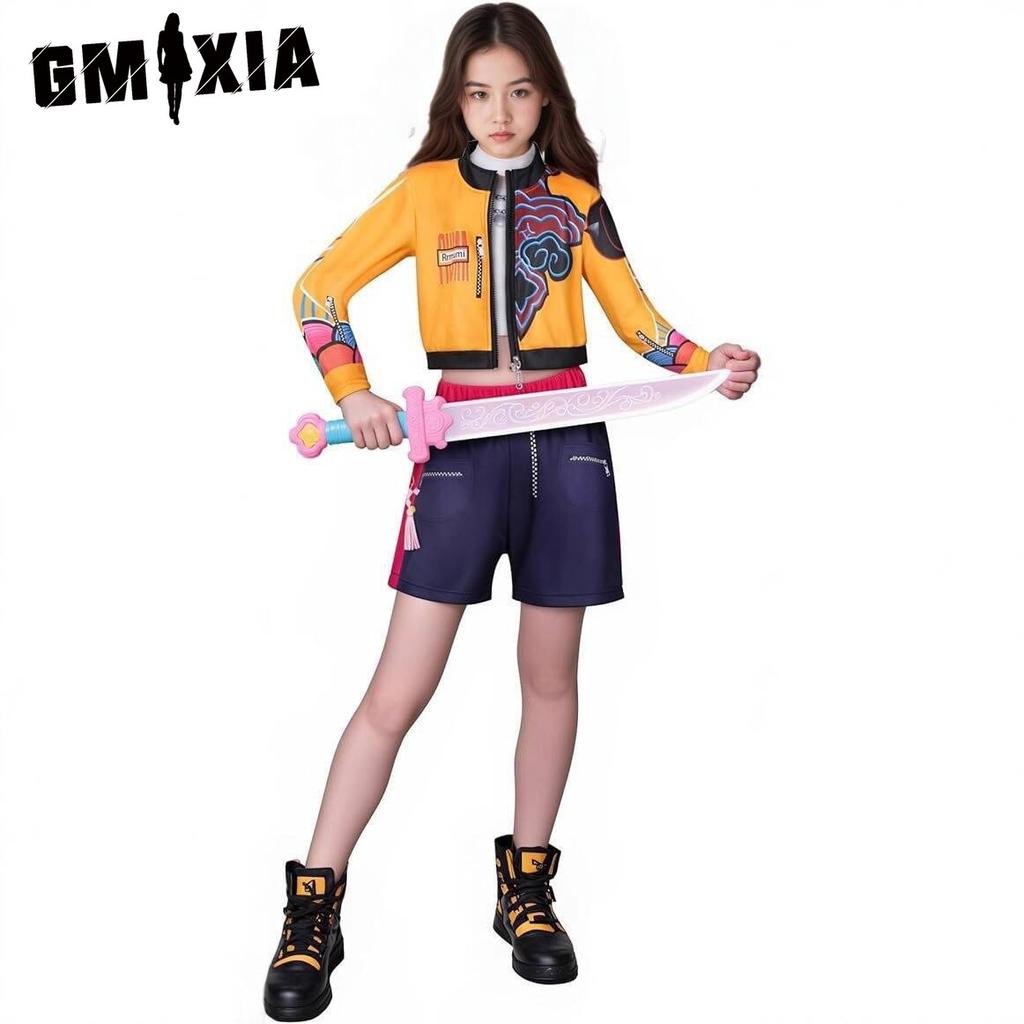 GMXIA Girl Group Cosplay As Rumi, K-POP Girl Group Zoe Mira, and Female Cosplay Performance Costume Women's Suits & Sets For Women