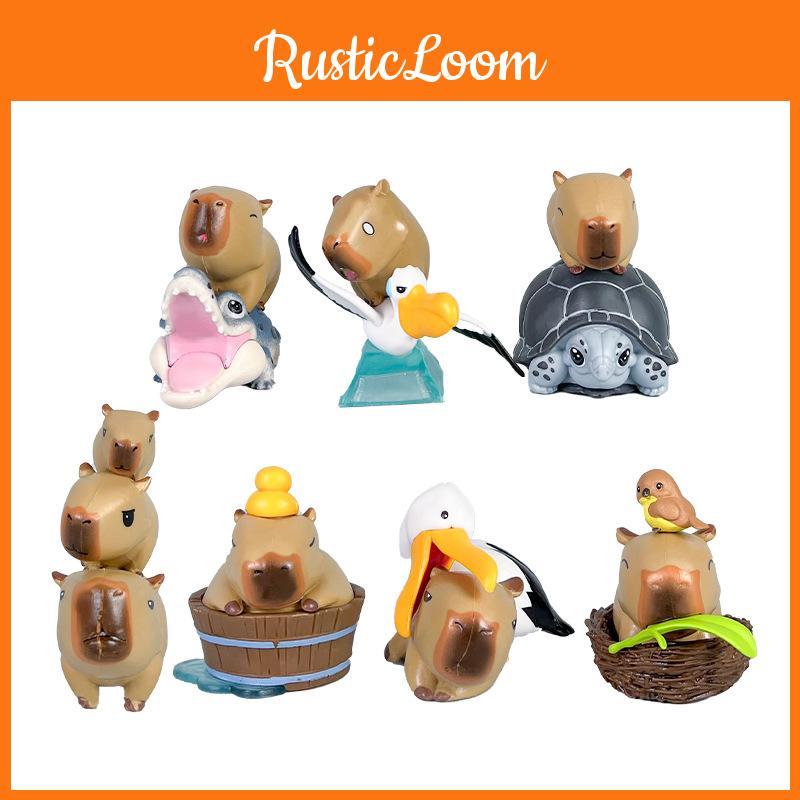 Capybara Anime Character Pvc Figurine For Home Decor And Playtime Fun