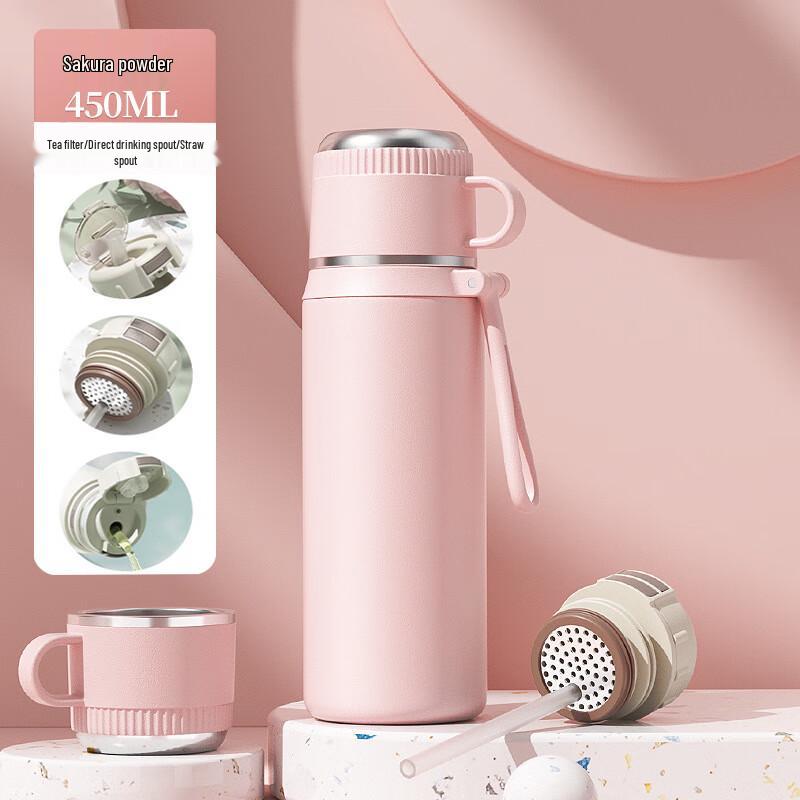 Haofeng 316 Stainless Steel Insulated Straw Water Bottle