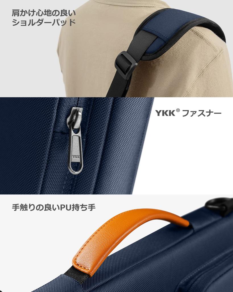 tomtoc 360deg Shockproof 16 inch MacBook Pro M5/M4/M3/M2/M1 Pro/Max 2026-2019 Compatible Laptop Bag 15-16 inch Computer Case Shoulder Bag Briefcase