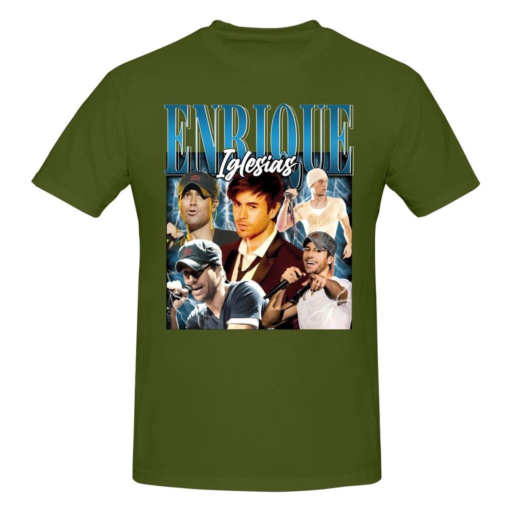 Rolig Enrique Iglesias Vintage Ikonisk Latin Pop Unisex Tryckt T-shirt Unisex T-shirt Blus
