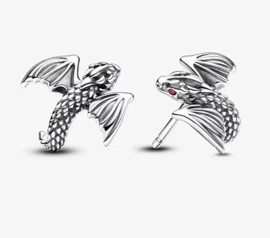 Panjia Dora Flying Dragon Earrings - Stylish, Unisex Earrings One Size