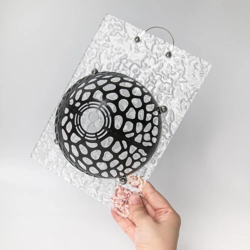 Plastic Plants Soil Protector Cover Transparent Transparent Floral Hole Cover  for Flower Lovers