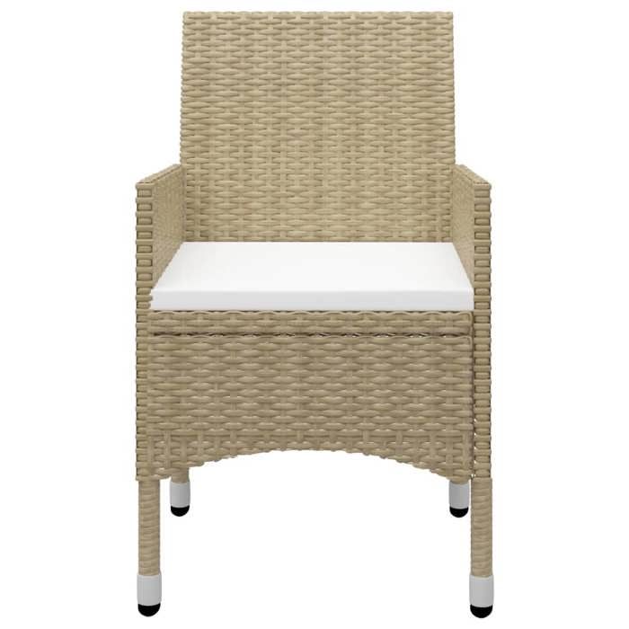 Exclusive House - 5 Pcs Garden Dining Set Beige