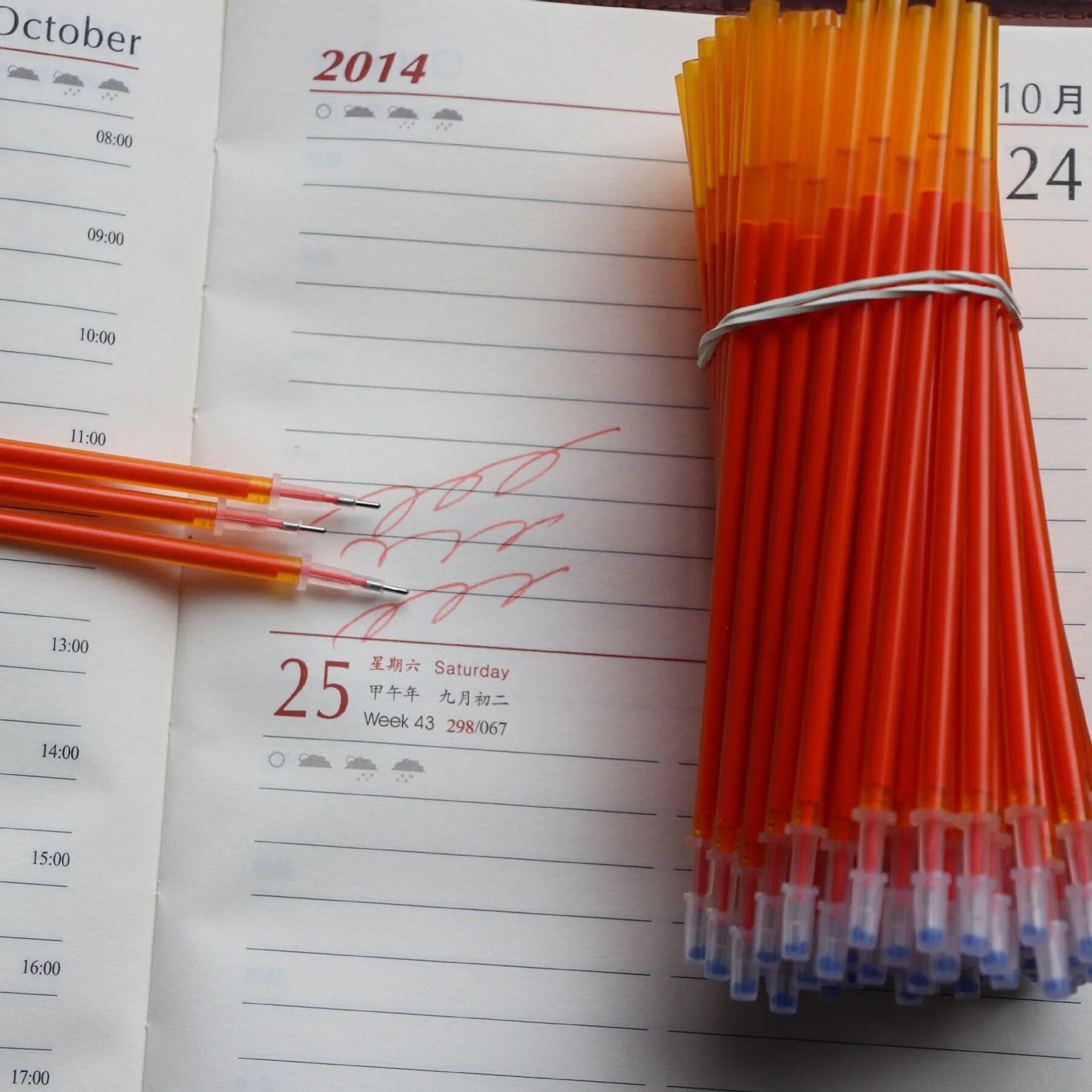 

20 шт./компл., офисная гелевая ручка, стираемый стержень, волшебный стираемый стержень 0,5 мм, чернила ярких цветов, школьный офисный инструмент для письма, канцелярские принадлежности