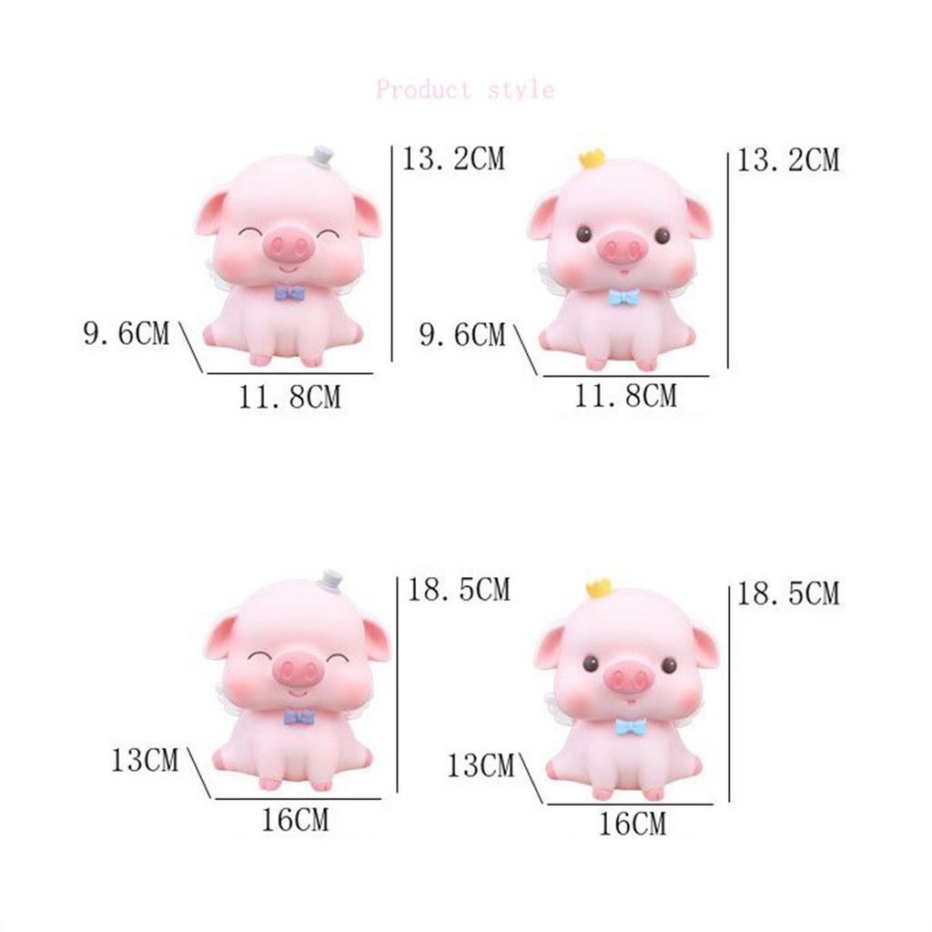 Piggy Bank Cute Cartoon Pig Shape Small Portable Piggy Bank Decorative Ornament for Little Girls Chi