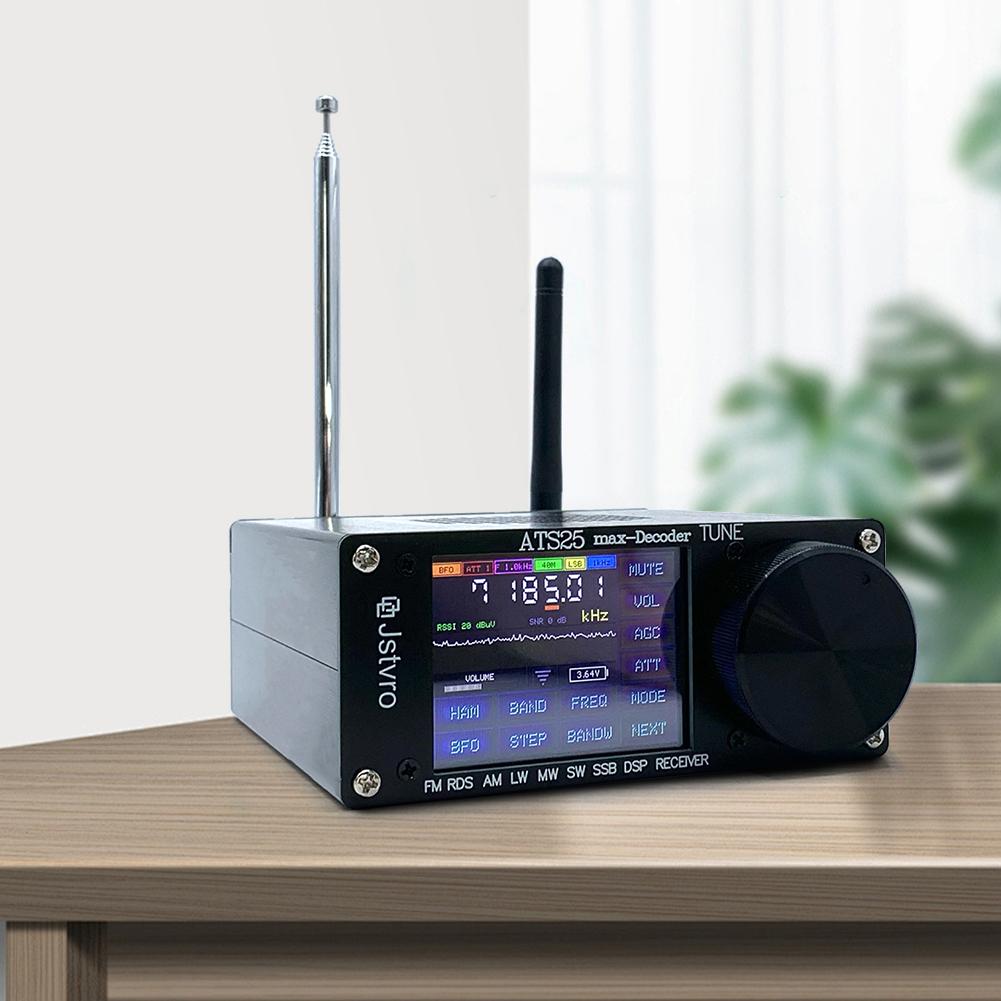 SI4732 ATS-25 Max-Decoder Radio Receiver Version 4.16 Full Band Radio Receiver 3000mA Lithium Battery 2.4 Inch Touching Screen