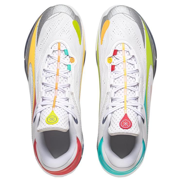 Li Ning Wade 808 5 ULTRA Cushioning Abrasion Resistant Low top Basketball Shoes Men's White ABAV015-6