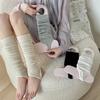 Ballet Style Foot Sock Covers, Summer Thin Calf Socks, Solid Color, Slimming Beautiful Leg Stockings, Double Needle Stacked Socks