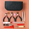 Handmade Small Jewelry Tool Set Nose Pliers Glue Storage Box Rings
