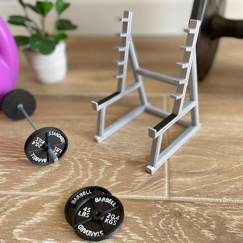 1pc Barbell Pen Holder - Heavy Duty Desk Organizer,Holds Pens, Cell Phones, and More, Perfect Gift for Fitness Enthusiasts and Weightlifting Fans.