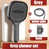 13cm Large Panel 3 Modes High Pressure Shower Head Massage Shower Head With Filter Bathroom Accessories  New
