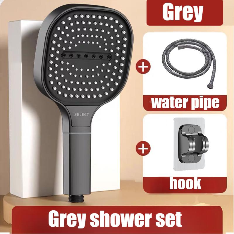 13cm Large Panel 3 Modes High Pressure Shower Head Massage Shower Head With Filter Bathroom Accessories New