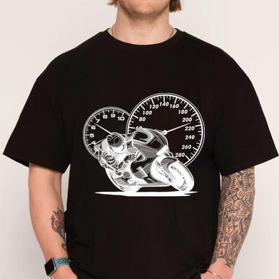 High Speed Sport Motorcycle Tshirt 100 Cotton ONeck T Shirt Short Sleeve Casual Mens Tshirt Top Tees