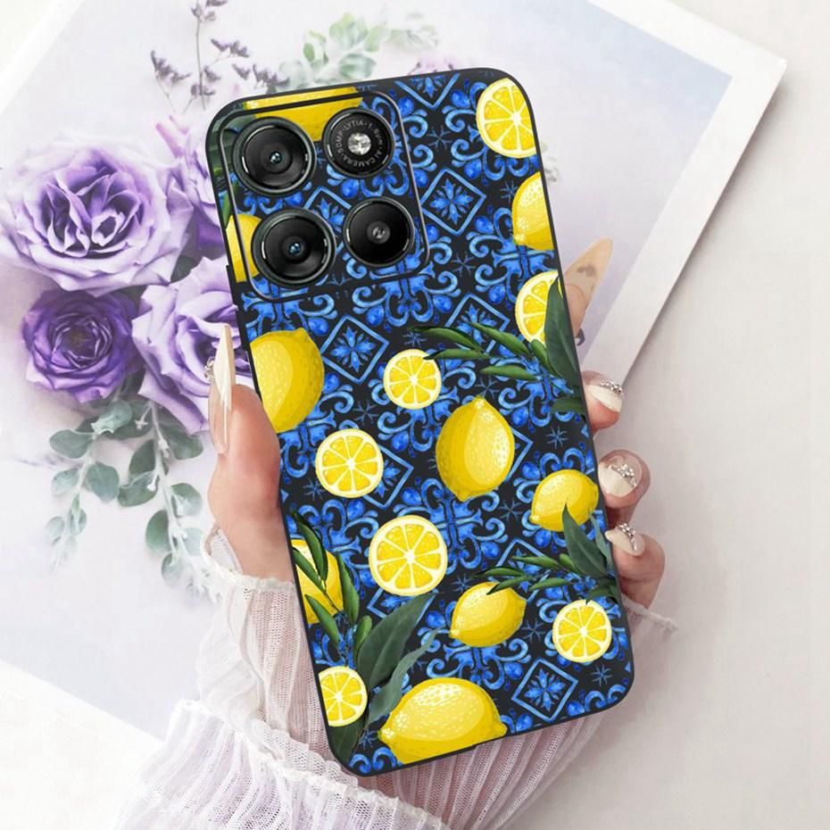 Modne etui na telefon z literami dla Motorola Moto G77 G67 Tylna osłona dla MOTO G67 G77 5G Miękkie czarne silikonowe etui