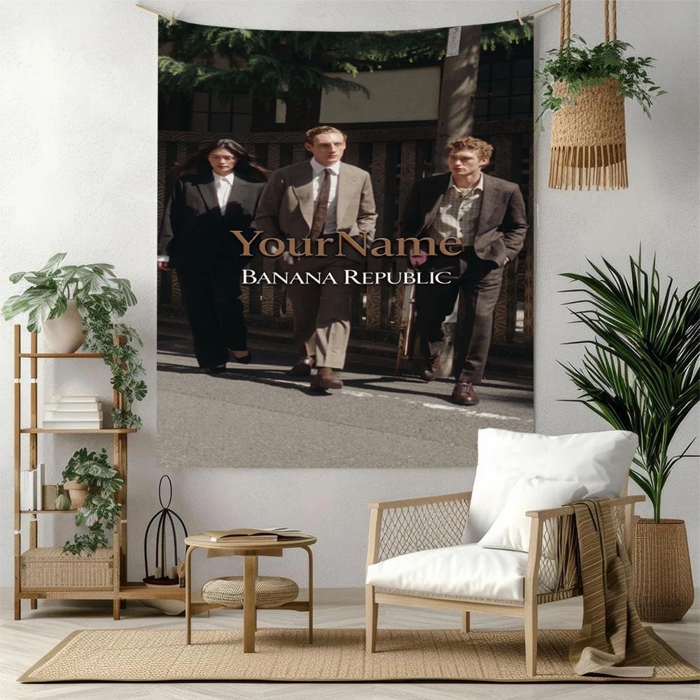 Doctor46 Custom Your Name Wall Decor Tapestry Art For Pet Memorial Birthdaywedding Party Backdrop Family Gift