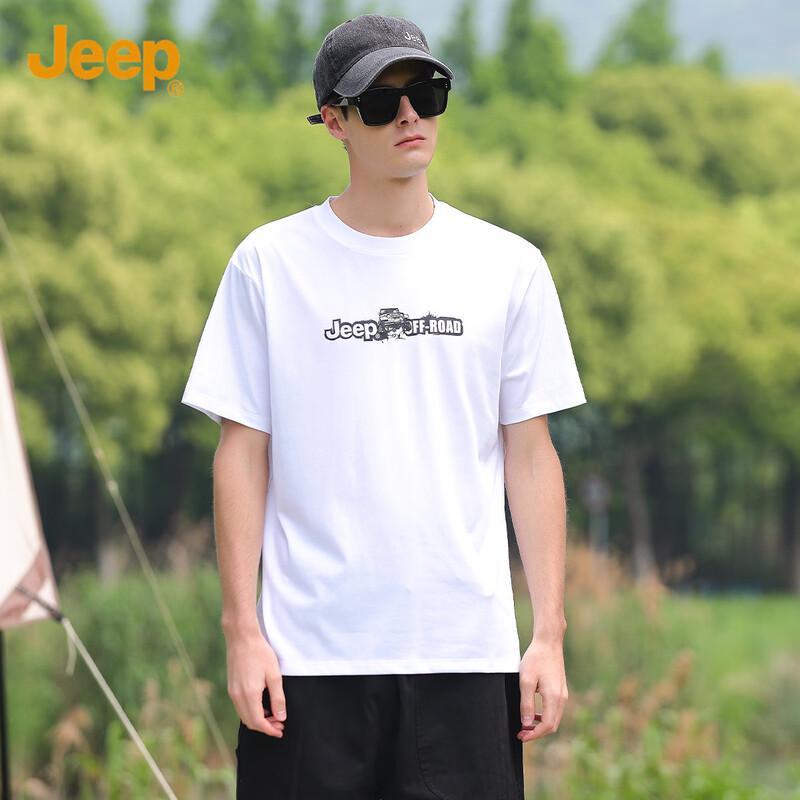 Jeep Men's Silk-blend Short-sleeve T-shirt