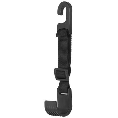 Gancio Poggiatesta Auto Sedile Posteriore Regolabile Design Apertura Laterale Arrotondato Nero 5kg11lb per Borsa Cappotto
