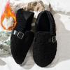 Women's Cotton Shoes, Low-top Warm Slippers, Indoor and Outdoor Fashionable Flat-soled Comfortable Non-slip Home Shoes