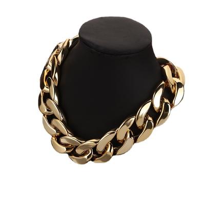 JMXD - European and American Jewelry Street Hip-hop Trendy Color Splicing Minimalist Necklace for Women's Exaggerated Single-layer