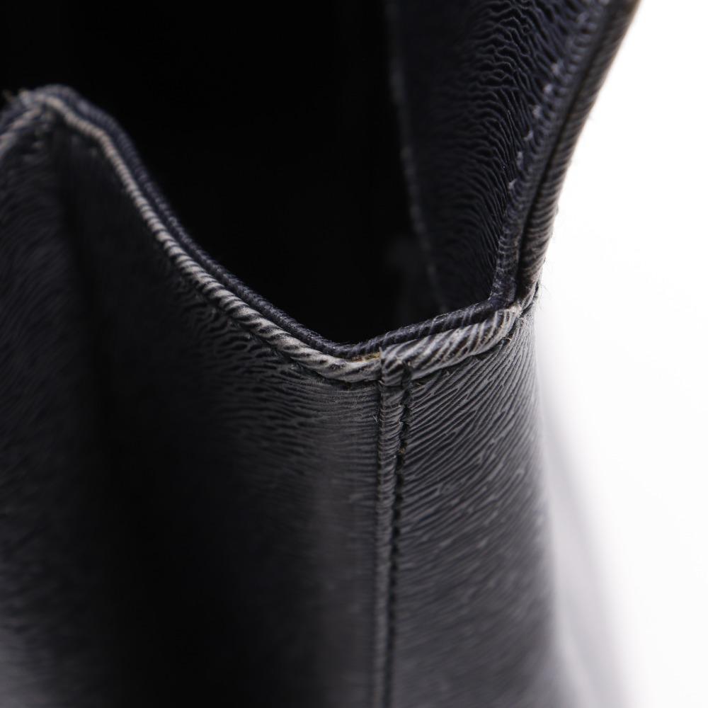 Salvatore Ferragamo Gancini Handbag DX-21 8674 3WAY gray Embossed Leather Women Used