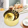 Edelstahl Messbecher Messlöffel Set Ergonomische Griffe Messbecher & Löffel Set Spülmaschinenfest Küchenwerkzeuge zum Kochen & Backen