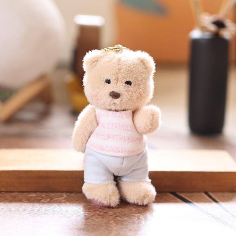 Plush Bear Keychain With Soft Short Pile Fabric For Kids And Teens