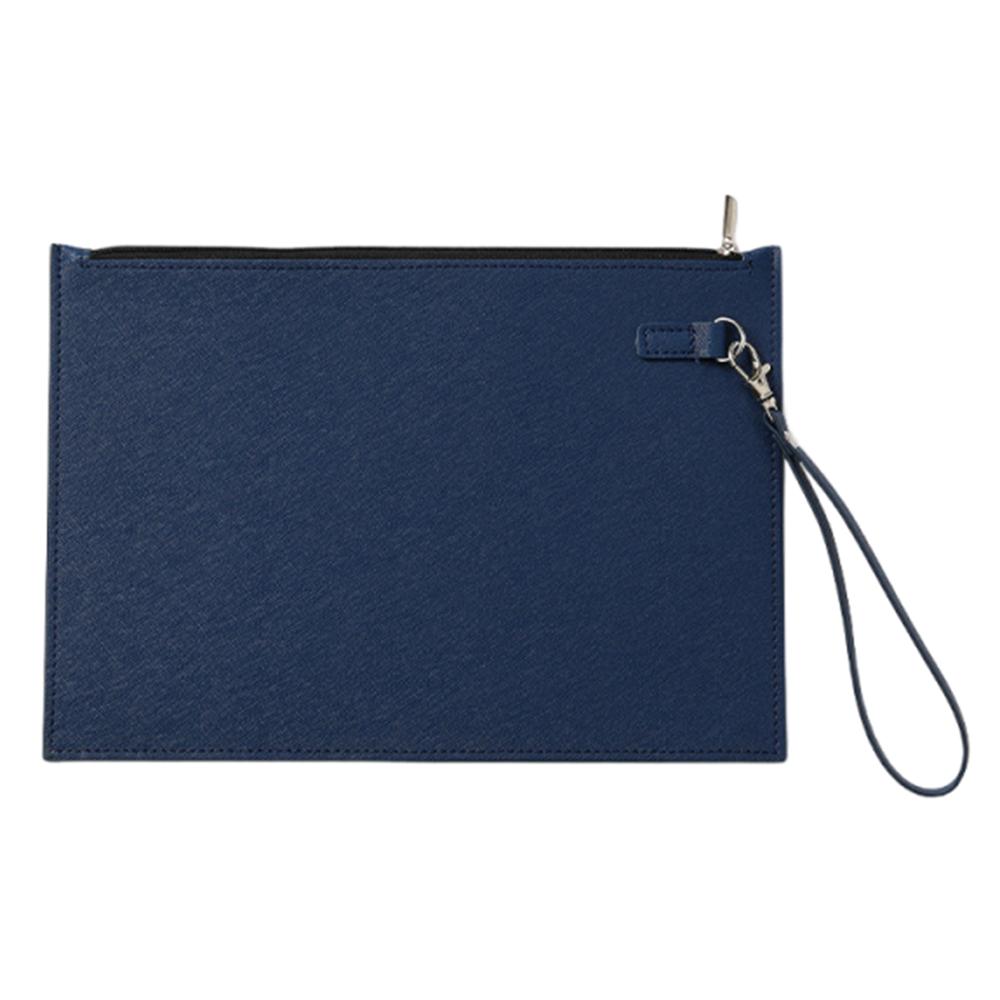 Simple A4 Imitation Leather File Folder Data Contract Bill File Bag  Stationery Storage