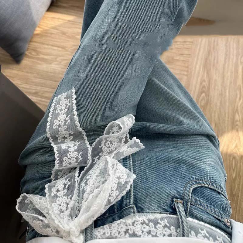 Sexy Black White Lace Bow Necklace for Women Vintage Flower Textured Ribbon Long Choker Necklace Wedding Party Cosplay Jewelry
