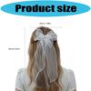 Bride Veils Mesh for Girls Balletcore Mesh for Pageant Prom Bridal Hair Accessories Stage Props White Veils for Bride